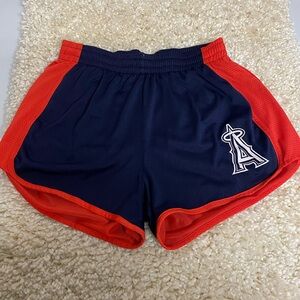 PINK Victoria's Secret Navy and Red Athletic Shorts